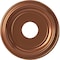 Ekena Millwork Traditional PVC Medallion (Canopies up to 7 1/2"), 13"OD x 3 1/2"ID x 1 1/4"P, Bright Coat Copper CMP13TRBCO - alternate 1